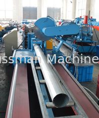 1.5mm Thick Cold Steel Seamless Roundpipe  Roll Forming Machine High Speed Control Flying Saw Cutting